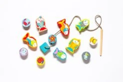 Cubika Holzfädelspiel - Fröhlicher Fische -Djeco Geschaft 13647 3