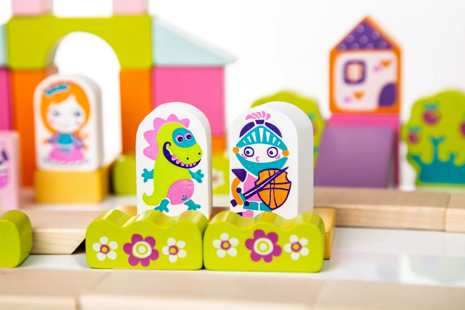 Cubika Holzblöcke Set Schloss 8 Cubika Holzblöcke Set Schloss – Bild 6