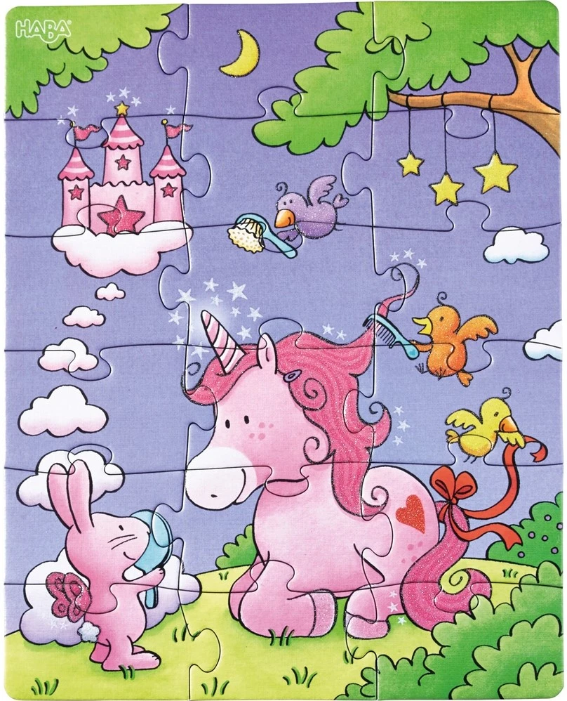 Haba Puzzles Einhorn Glitzerglück 6 Haba Puzzles Einhorn Glitzerglück – Bild 4