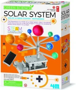 4M 00-03416 68633 403416 Motorised System Green Science Motorisiertes Solarsystem – Solar Hybrid Power, Mehrfarbig