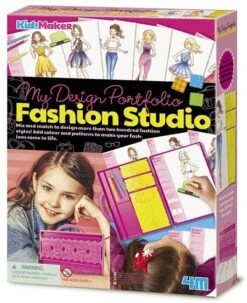 4M 00-04720 My Design Portfolio KidzMaker-Modeatelier Spielzeug, Bunt