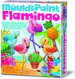 4M 00-04736 404736 Mould & Paint-Flamingos, Bunt