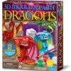 4M Crea GIPS GIETEN EN VERVEN: 3D DRAKEN, Doos 18x22x5cm, 5+ -Djeco Geschaft 4m crea gips gieten en verven 3d draken doos 18x22x5cm 5plus