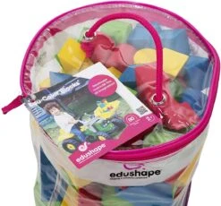 Edushape Edufarbe Blöcke - 80-Stück (Tasche) 9 Edushape Edufarbe Blöcke - 80-Stück (Tasche) -Djeco Geschaft 716076