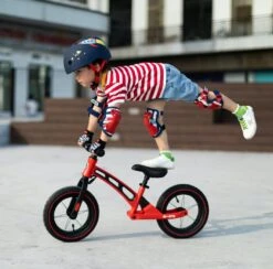 Micro Mobility GB0033 Micro Balance Bike Deluxe Laufrad, Schwarz-Rot -Djeco Geschaft 7630053529512 5