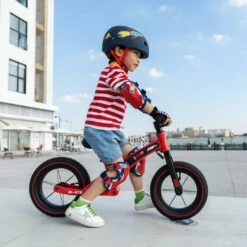 Micro Mobility GB0033 Micro Balance Bike Deluxe Laufrad, Schwarz-Rot -Djeco Geschaft 7630053529512 8