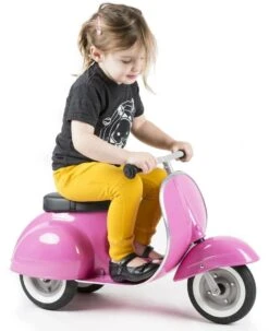 Ambosstoys Primo Classic Aufsitz-Roller - Rosa -Djeco Geschaft ambosstoys primo classic ride on scooter roze 5