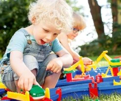 Aquaplay Wasserbahn Start Set 1501 - 17-teilig -Djeco Geschaft aquaplay waterbaan startset 1501 21 delig 3