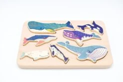 Bajo Holzformen Puzzle - Walfamilie