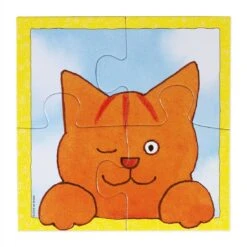 Bambolino Toys Dikkie Dik 4 In 1 Puzzel (wit) (4+6+9+16) -Djeco Geschaft bambolino toys dikkie dik 4 in 1 puzzel wit 4plus6plus9plus16 2