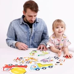 Banana Panda Stap Voor Stap Puzzel Voertuigen 2+ -Djeco Geschaft banana panda stap voor stap puzzel voertuigen 2plus 3