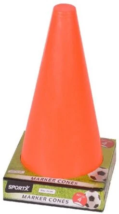 SportX Bauern Kunststoff 22 Cm Orange 4 Stück