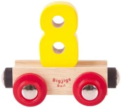 BigJigs Rail Name Number 8 , Zahlenwagen 8