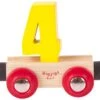 BigJigs Rail Name Nummer 4 , Nummer Wagen 4