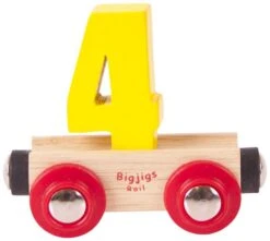 BigJigs Rail Name Nummer 4 , Nummer Wagen 4