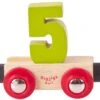 BigJigs Rail Name Nummer 5 , Nummer Wagon 5 -Djeco Geschaft bigjigs rail name nummer 5 nummer wagon 5