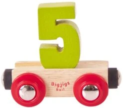 BigJigs Rail Name Nummer 5 , Nummer Wagon 5