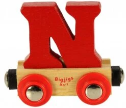 Bigjigs Rail Rail Buchstabenzug N (Der Lieferumfang Umfasst Nur EIN Stück)