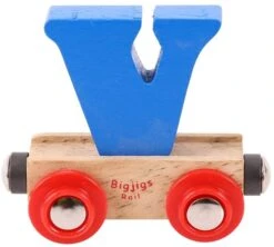 Bigjigs Rail Rail Buchstabenzug V (Der Lieferumfang Umfasst Nur EIN Stück)