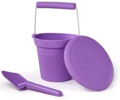 Bigjigs Silikon-Eimer - Lavendel Lila -Djeco Geschaft bigjigs silikon eimer lavendel lila 3