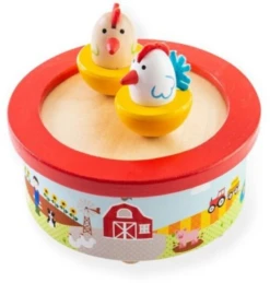 Bigjigs Spielzeug Holz Farm Music Box