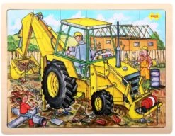 Bigjigs Toys Rahmenpuzzle Bagger -Djeco Geschaft bigjigs toys rahmenpuzzle bagger 2