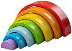 Bigjigs Wooden Stacking Rainbow - Small
