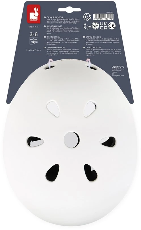 Janod Bikloon Helm Weiß (Individualisierbar) 4 Janod Bikloon Helm Weiß (Individualisierbar) – Bild 2