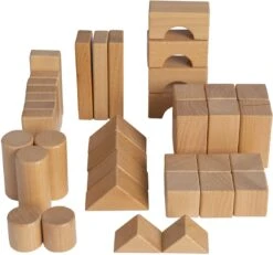 Van Dijk Toys Blokkenset - Naturel -Djeco Geschaft blokkenset geordend