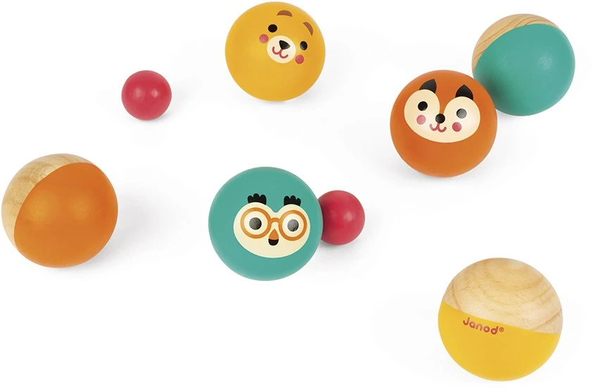 Janod Boule-Spiel "Tiere" 6 Kugeln Holz 3 Janod Boule-Spiel "Tiere" 6 Kugeln Holz