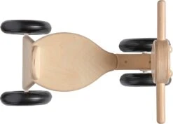 Van Dijk Toys Berken Houten Loopfiets - Naturel -Djeco Geschaft bovenaanzicht 1