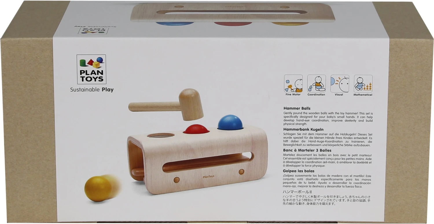 Plan Toys PlanToys Holzspielzeug Hammer-Kugeln 6 Plan Toys PlanToys Holzspielzeug Hammer-Kugeln – Bild 4