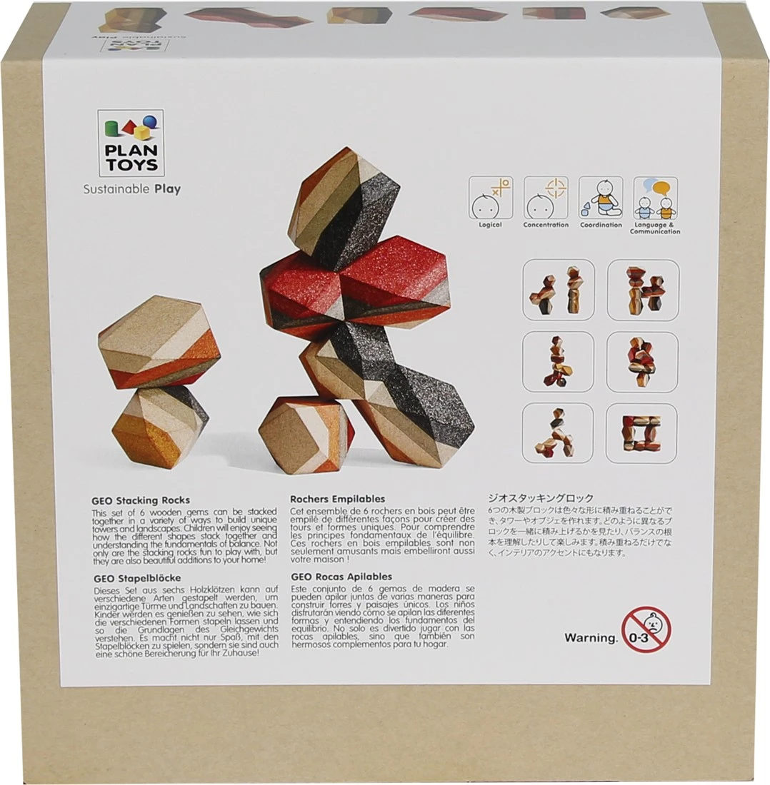 Plan Toys PlanToys Holzspielzeug Geo Stacking Felsen 6 Plan Toys PlanToys Holzspielzeug Geo Stacking Felsen – Bild 4