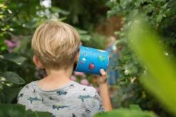 BS Toys BS GA361 Dosentelefon Telefon, Blau -Djeco Geschaft bs toys bliktelefoon blauw 1