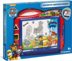 Clementoni 15112 Zaubertafel Paw Patrol, Magnetische Maltafel Zum Zeichnen & Malen, 3 Wiederverwendbare Schablonen, Kreativspielzeug Für Kinder Ab 4 Jahren, Idee Zu Weihnachten