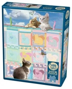 Cobble Hill Puzzle 500 Teile - Quilted Kittens