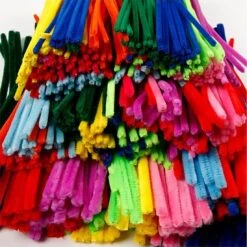 Creative Company Chenille Mehrfarbig 30 Cm Lang, 4+6+9 Mm Dick - 700 Stück -Djeco Geschaft creative company chenilledraad meerkleurig 30 cm lengte 4plus6plus9 mm dikte 700 stuks 1