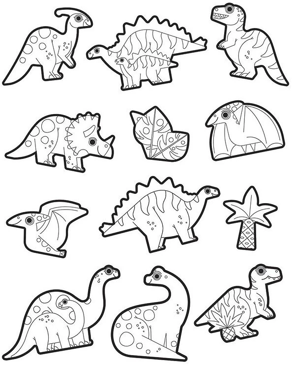 Crocodile Creek Farbige Aufkleber Dinosaurier - 20 Stück 4 Crocodile Creek Farbige Aufkleber Dinosaurier - 20 Stück – Bild 2