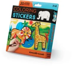 Crocodile Creek Farbige Aufkleber Tiere - 20 Stück