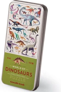 Crocodile Creek Puzzel In Blik World Of Dinosaurs - 150 Stukjes