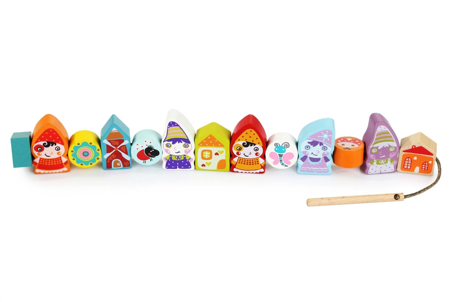 Cubika Holzfädelspiel - Glückliche Zwerge 3 Cubika Holzfädelspiel - Glückliche Zwerge