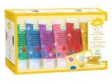 Djeco 6 Röhrchen Mit Zacken - Paillettes