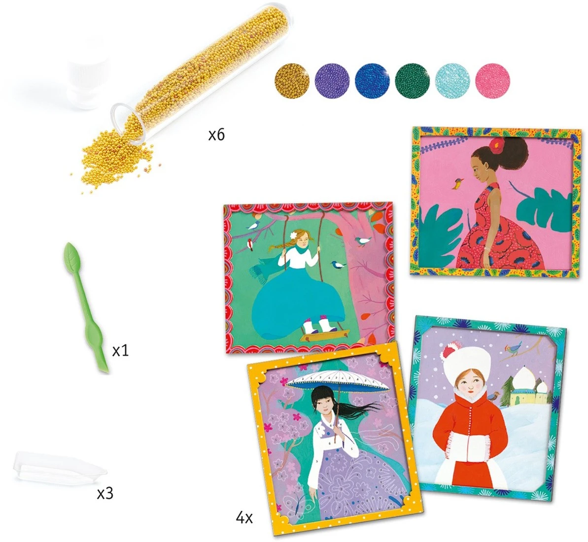 Djeco - Artistic Beads Alle Kreativen Aktivitäten (DJ09474) 4 Djeco - Artistic Beads Alle Kreativen Aktivitäten (DJ09474) – Bild 2