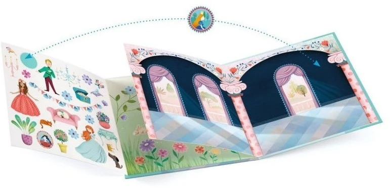 Djeco Aufkleberset Mit Kulisse - Leben Im Schloss 5 Djeco Aufkleberset Mit Kulisse - Leben Im Schloss – Bild 3