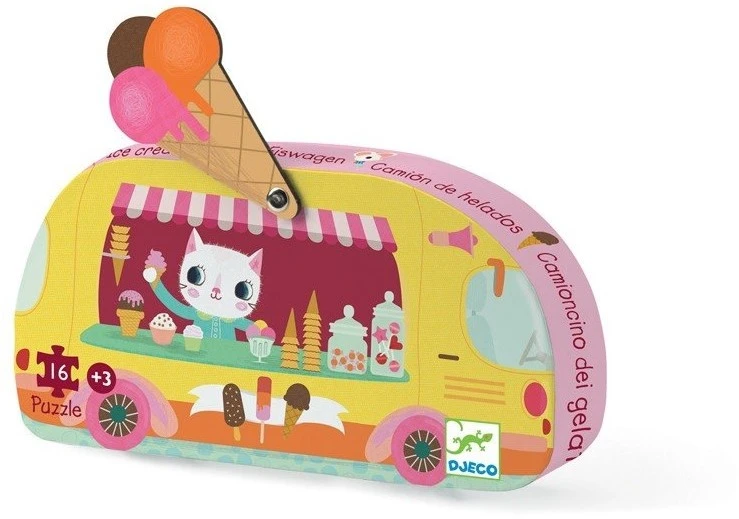 Djeco B01DV6YYKQ Ice Cream Truck Mini Stichsäge Puzzle Silhouette, Gelb, 1000 3 Djeco B01DV6YYKQ Ice Cream Truck Mini Stichsäge Puzzle Silhouette, Gelb, 1000