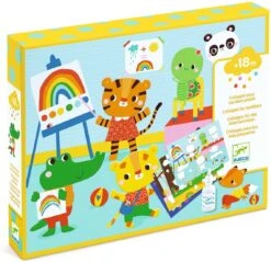 Djeco Bastelset Collagen Erstellen - Tierfreunde