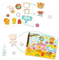 Djeco Bastelset Collagen Erstellen - Tierfreunde -Djeco Geschaft djeco bastelset collagen erstellen tierfreunde 3