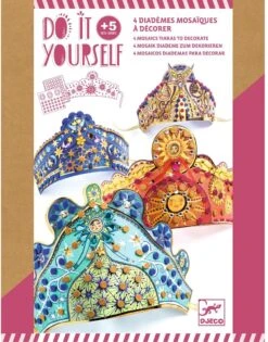 Djeco Bastelset DIY Mosaik-Tiaras - 4 Stück