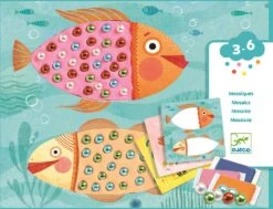 Djeco Collage Perlen (38930), Mehrfarbig (1)