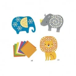 Djeco - Collage UNA Jungla Weiche Formen Und Farben (DJ09097) -Djeco Geschaft djeco collage una jungla weiche formen und farben dj09097 3